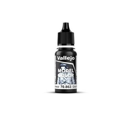 Vallejo - Model Color Metallic Gunmetal Grey 17ml-70863