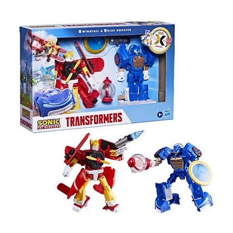 Transformers Collaborative Sonic the Hedgehog x Transformers Wingtail and Blue Booster Action Figure-G07135L0