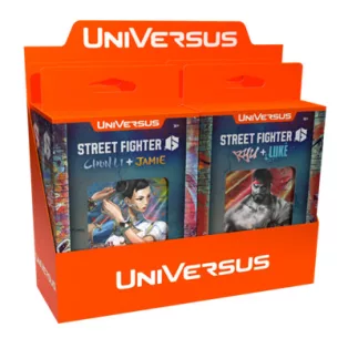 UniVersus CCG: Street Fighter 6 Challenger Series Deck Display (4 packs) - EN-UVSSF603-AD