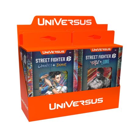UniVersus CCG: Street Fighter 6 Challenger Series Deck Display (4 packs) - EN-UVSSF603-AD