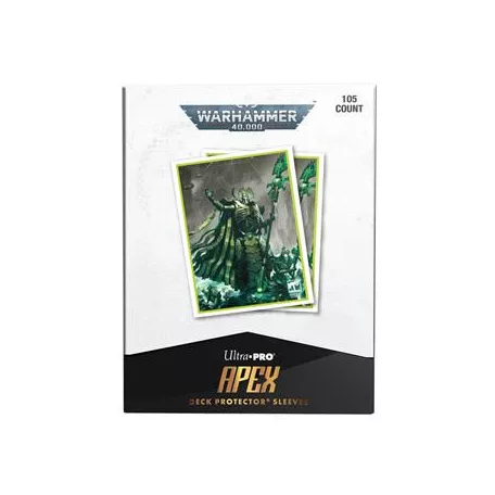 UP - Necron Codex Aligned 105ct Apex Deck Protector sleeves for Warhammer 40,000-16564