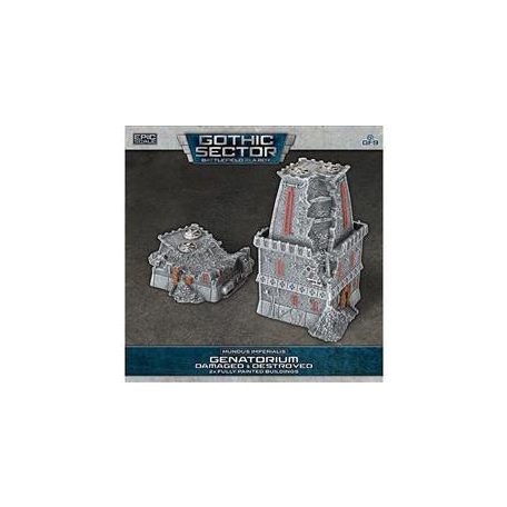 Battlefield In A Box Mundus Imperialis - Genatorium (Damaged & Destroyed x2)-BB684