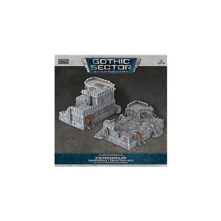 Battlefield In A Box Mundus Imperialis - Censorium (Damaged & Destroyed x2)-BB685