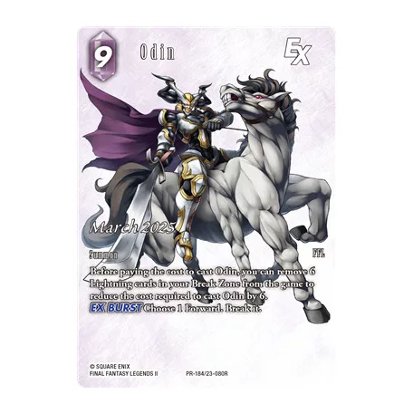 Final Fantasy TCG Mar 184 - DE (Odin)-