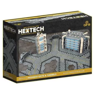 HexTech - Battlefield in a Box Terrain: Trinity City Highway Exits and Tunnels (x12)-HEXT33