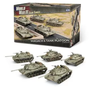 World War III Team Yankee: Magach 6 (Blazer) Platoon (WWIII x5 Plastic) - EN-TIBX11