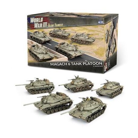 World War III Team Yankee: Magach 6 (Blazer) Platoon (WWIII x5 Plastic) - EN-TIBX11