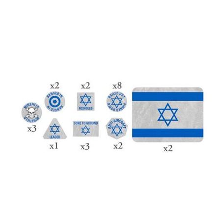 World War III Team Yankee: Israeli Token Set (x20 Tokens, x2 Objectives)-TTK26