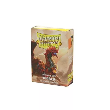 Dragon Shield Japanese Matte Sleeves - Amber (60 Sleeves)-AT-11159