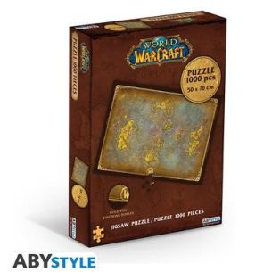 WORLD OF WARCRAFT - Jigsaw puzzle 1000 pieces- Azeroth's map-ABYJDP011
