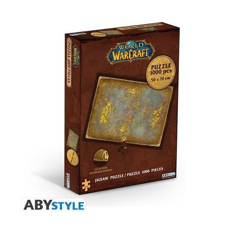 WORLD OF WARCRAFT - Jigsaw puzzle 1000 pieces- Azeroth's map-ABYJDP011