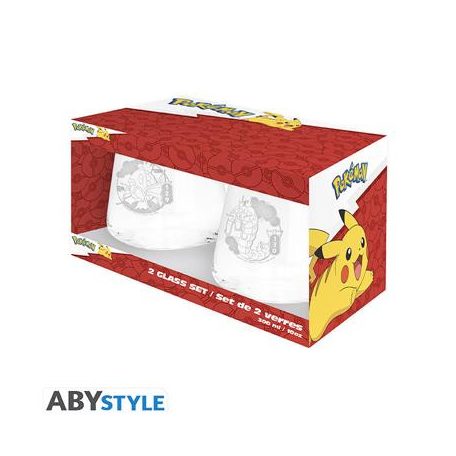 POKEMON - 2 Glass Set - Magikarp & Gyarados-ABYVER286