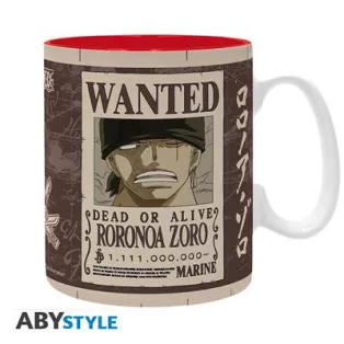 ONE PIECE - Mug - 460 ml - "Zoro Wanted" - subli - box-ABYMUGA582