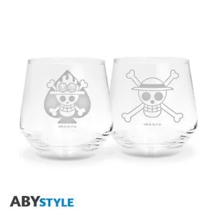 ONE PIECE - 2 Glass Set - Luffy & Ace-ABYVER285