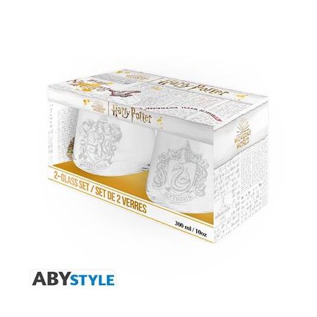 HARRY POTTER - 2 Glass Set Gryffindor & Slytherin-ABYVER290
