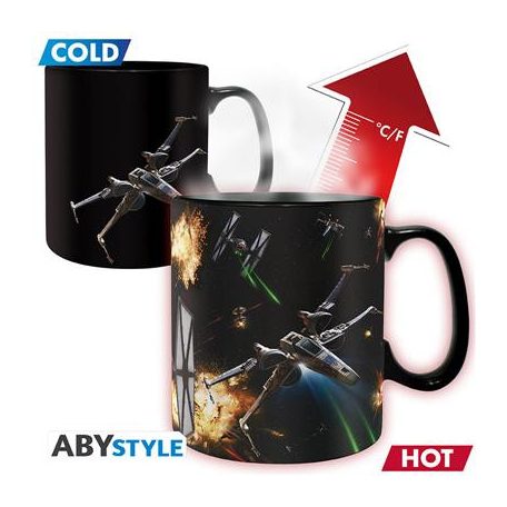 STAR WARS - Mug Heat Change- 460ml- Space Battle - cardboard-ABYMUGA548