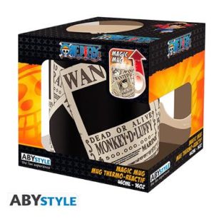 ONE PIECE - Mug Heat Change - 460 ml - Wanted - cardboard box-ABYMUGA444