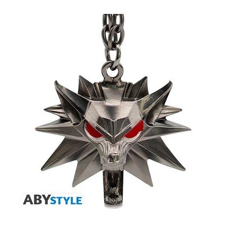 THE WITCHER - Keychain 3D "Wolf School Emblem"-ABYKEY529