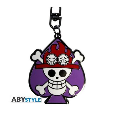 ONE PIECE - Keychain "Skull Ace"-ABYKEY148