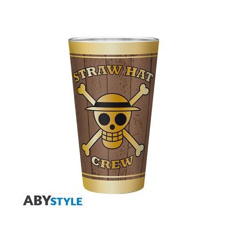 ONE PIECE - Large Glass - 400ml - Skulls - Matte-ABYVER165