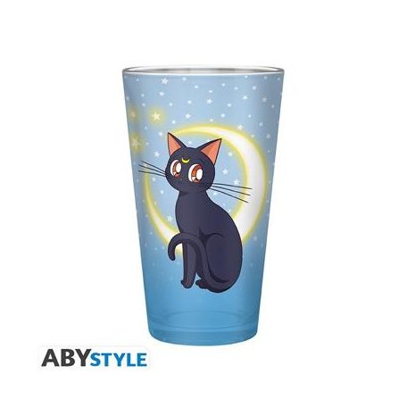 SAILOR MOON - Large Glass - 400ml - Luna & Artemis-ABYVER204