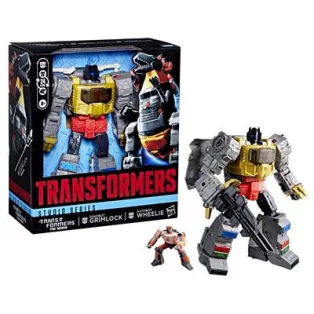 Transformers Studio Series The Transformers: The Movie Dinobot Grimlock and Autobot Wheelie-G04855X0