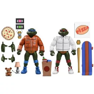 TMNT (Cartoon) - 7" Scale Action Figure - Punk Leo and Punk Raph 2 Pack-NE54500-01