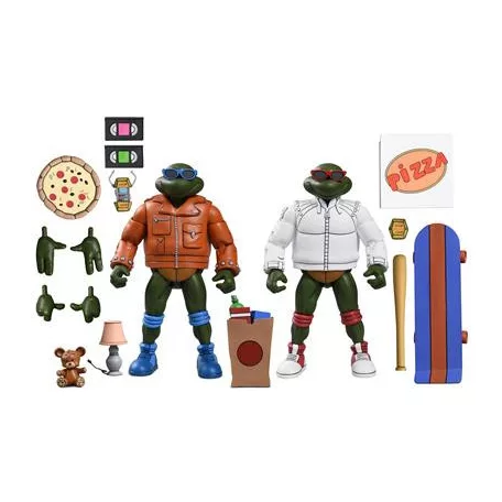 TMNT (Cartoon) - 7" Scale Action Figure - Punk Leo and Punk Raph 2 Pack-NE54500-01