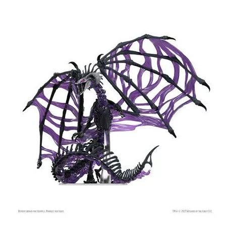 D&D Icons of the Realms: Black Dracolich Boxed Miniature-96322