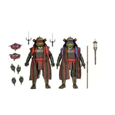 TMNT 3 (Movie) - Turtles in Time - 7" Scale Action Figures - Donatello & Raphael 2 Pack-NE54385-01
