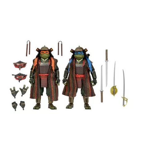 TMNT 3 (Movie) - 7" Scale Action Figures - Leonardo & Michelangelo 2 Pack-NE54384-01