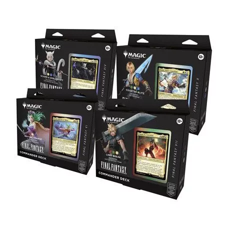 MTG - Final Fantasy Commander Deck Display (4 Decks) - DE-D38451000
