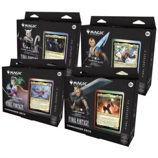 MTG - Final Fantasy Commander Deck Display (4 Decks) - IT-D38451030