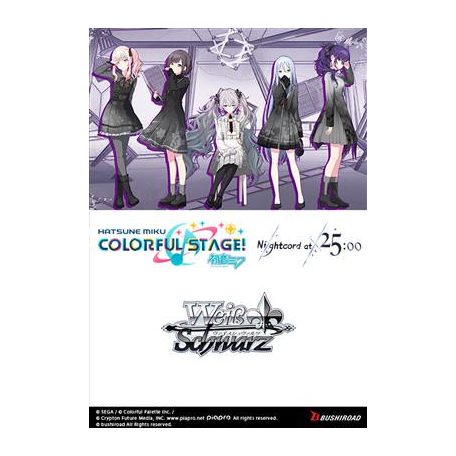 Weiß Schwarz - Hatsune Miku: Colorful Stage! Nightcord at 25:00 Trial Deck＋ Display (6 Decks) - EN-120829