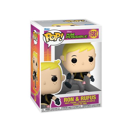 Funko POP! Disney: Kim Possible - Ron w/Rufus-FK83525