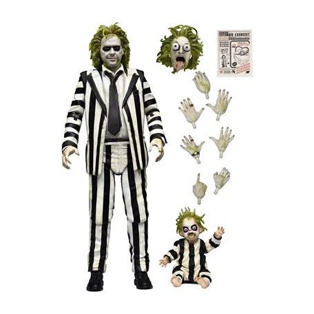 Beetlejuice Beetlejuice - 7" Scale Action Figure - Ultimate "Striped Suit" Beetlejuice-NE57304-01