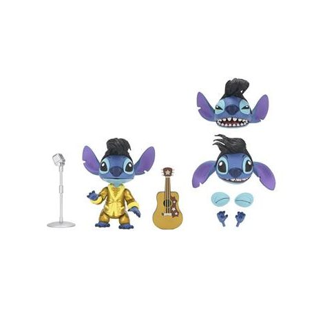 Disney: Lilo & Stitch - 7" Scale Action Figure - Ultimate Gold Suit Elvis Stitch-NE08822-01