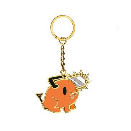 Chainsaw Man - Enamel Metal Keychain - Pochita Chibi Design - 6cm-SAK35825