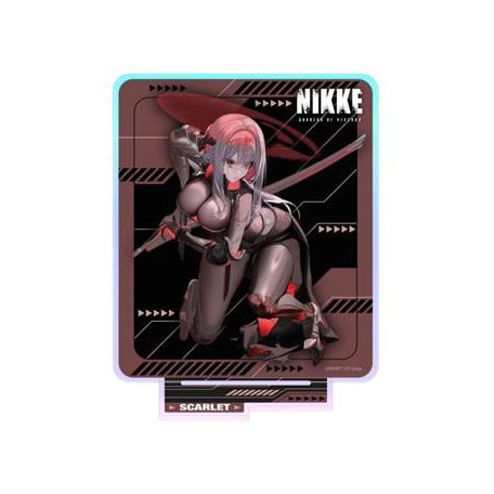 Goddess of Victory: NIKKE - Holographic Acrylic Standee - Scarlet - Crouching Series - 14cm-SAK02341