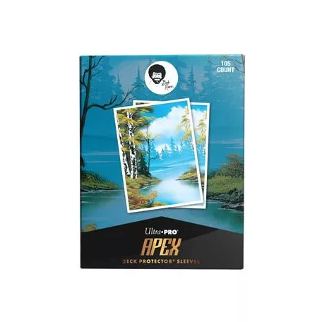 UP - Bob Ross Lakeside Path 105ct APEX Deck Protector Sleeves-16526