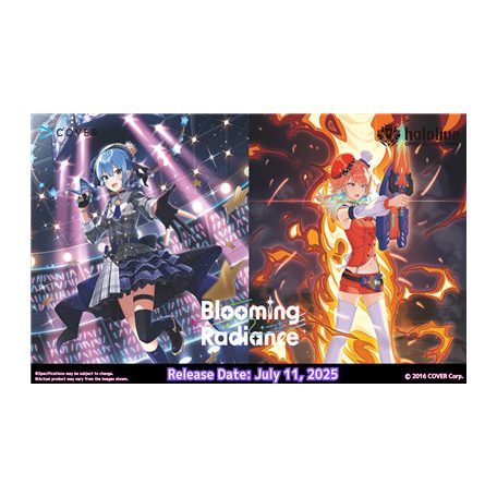 hololive OFFICIAL CARD GAME Blooming Radiance Booster Display (12 Packs) - EN-hOCG-hBP01e