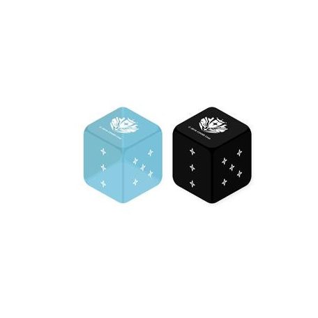 hololive OFFICIAL CARD GAME Official Dice - Light Blue & Black (2-piece set)-554390