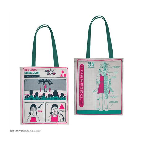 Tote Bag Young-hee Blue Print - Squid Game-CR2347
