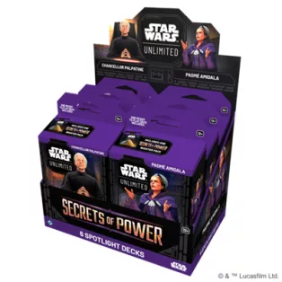 FFG - Star Wars: Unlimited - Secrets of Power Spotlight Deck Display (6 Decks) - EN-SWH0610en