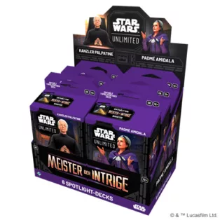 FFG - Star Wars: Unlimited - Secrets of Power Spotlight Deck Display (6 Decks) - DE-SWH0610de