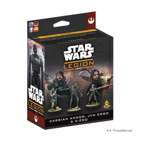 Star Wars: Legion - Cassian Andor, Jyn Erso & K-2SO - DE/EN/SP/FR-SWQ39
