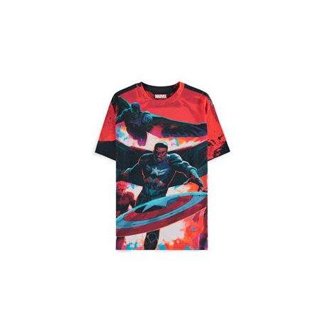Captain America - Character AOP Men's Short Sleeved T-shirt - L-TS675230CAP-L