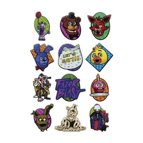 Five Nights at Freddy's Mystery Pin Badges CDU (12)-SE-FNAF11-CDU