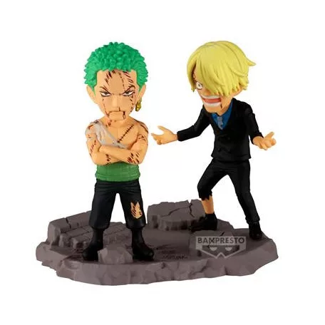 One Piece - Banpresto World Log Stories Figure - Roronoa Zoro & Sanji ("... Nothing ... At All!!!)-BP29523P