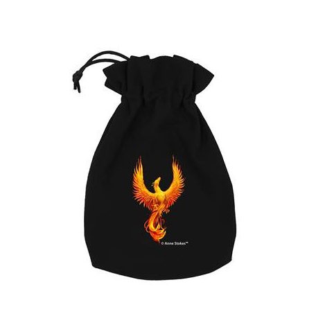 Anne Stokes Dice Pouch: Phoenix-BAST206